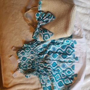 Gymboree size 3 dress with matching bag. Blue / white new with tags. So cute!